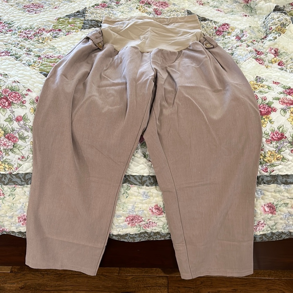 Motherhood Tan Maternity Dress Pants